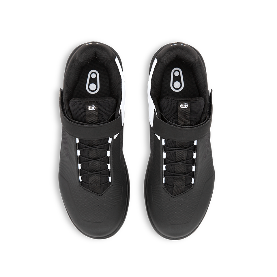 Crank Brothers Stamp Speedlace Flat Shoes - US 10 - Black - White