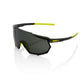 100 Percent Racetrap Sunglasses - One Size Fits Most - Gloss Black Smoke Lens
