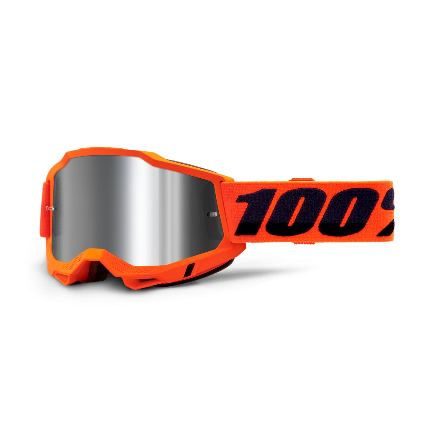 100 Percent Accuri 2 Goggles - One Size Fits Most - Orange - Silver Mirror Lens