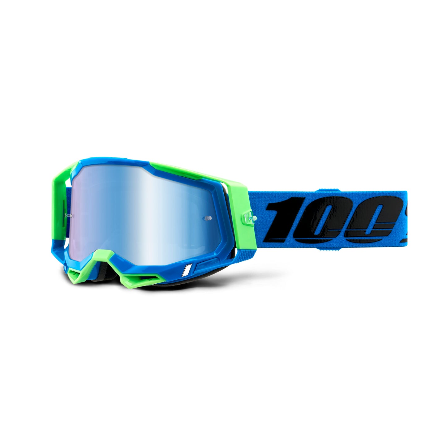 100 Percent Racecraft 2 Goggles - One Size Fits Most - Fremont - Blue Mirror Lens