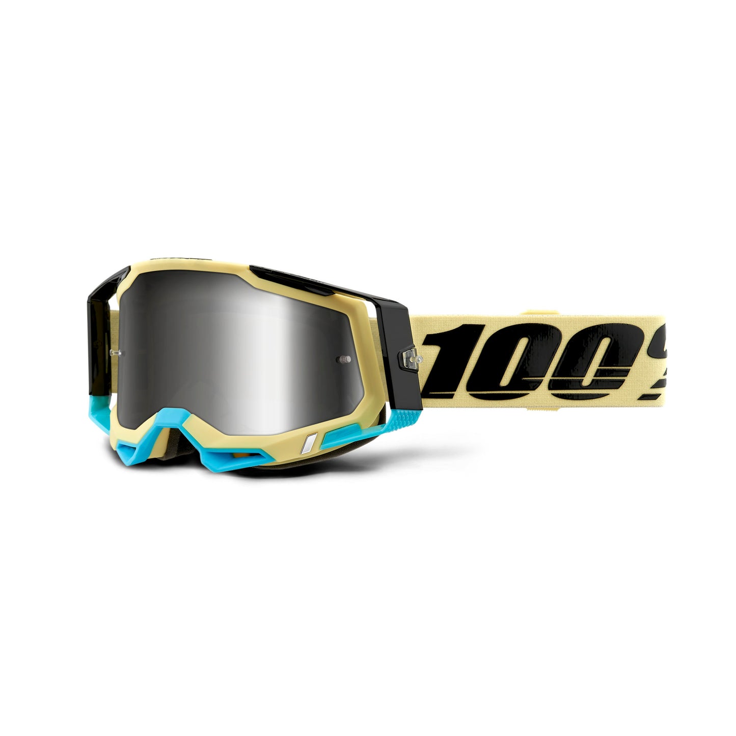 100 Percent Racecraft 2 Goggles - One Size Fits Most -  Airblast - Silver Mirror Lens