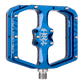 Burgtec Penthouse MK5 B-Rage Edition Steel Axle Alloy Flat Pedals - L - Deep Blue