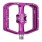 Burgtec Penthouse MK5 B-Rage Edition Steel Axle Alloy Flat Pedals - L - Purple Rain
