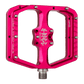 Burgtec Penthouse MK5 B-Rage Edition Steel Axle Alloy Flat Pedals - L - Toxic Barbie Pink