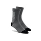 100 Percent Rythym Merino Wool Performance Socks - L-XL - Charcoal - Grey