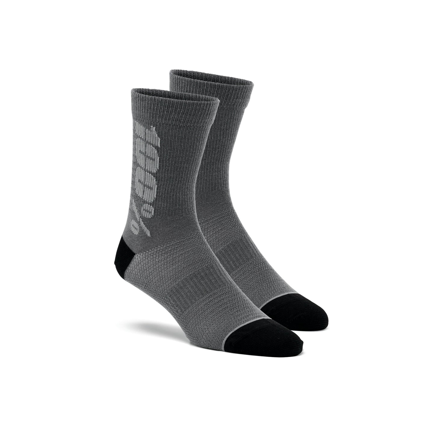 100 Percent Rythym Merino Wool Performance Socks - S-M - Charcoal - Grey