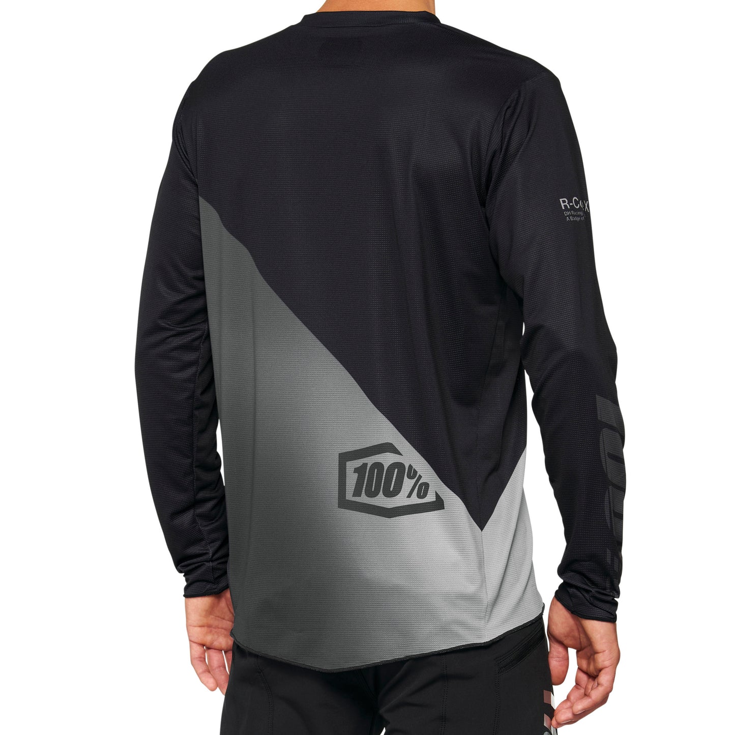 100 Percent R-Core-X DH Long Sleeve Jersey - L - Black - Grey