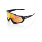 100 Percent Speedtrap Sunglasses - One Size Fits Most - Soft Tact Black - HiPER Red Multilayer Lens