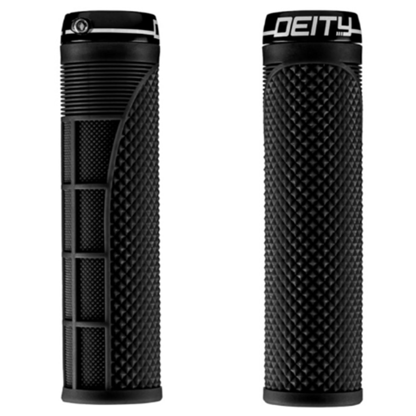 Deity Megattack Single Clamp Lock On Grips - Black