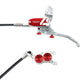 Hope Tech 4 E4 Disc Brake - Front - Right Lever - 940mm - Silver - Red