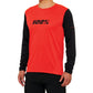 100 Percent Ridecamp Long Sleeve Jersey - L - Red - Black