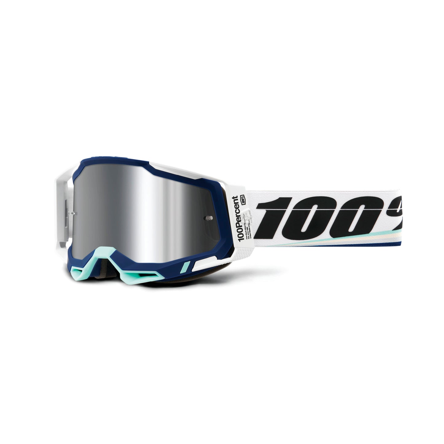 100 Percent Racecraft 2 Goggles - One Size Fits Most - Arsham - Flash Silver Mirror Lens