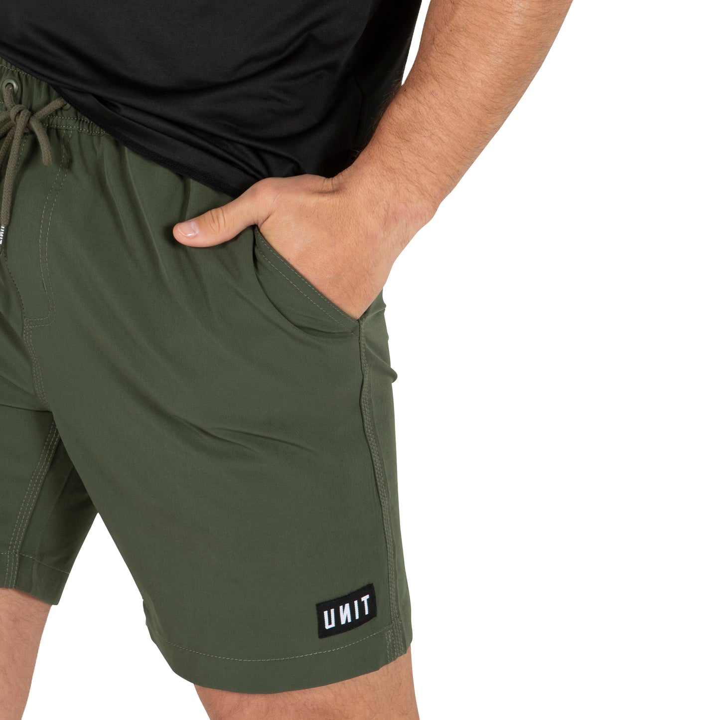 Unit Men's Block Shorts - L-34 - Military
