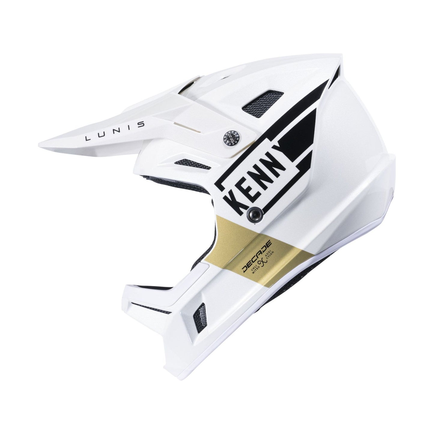Kenny Racing Decade Full Face Helmet - M - White - Gold