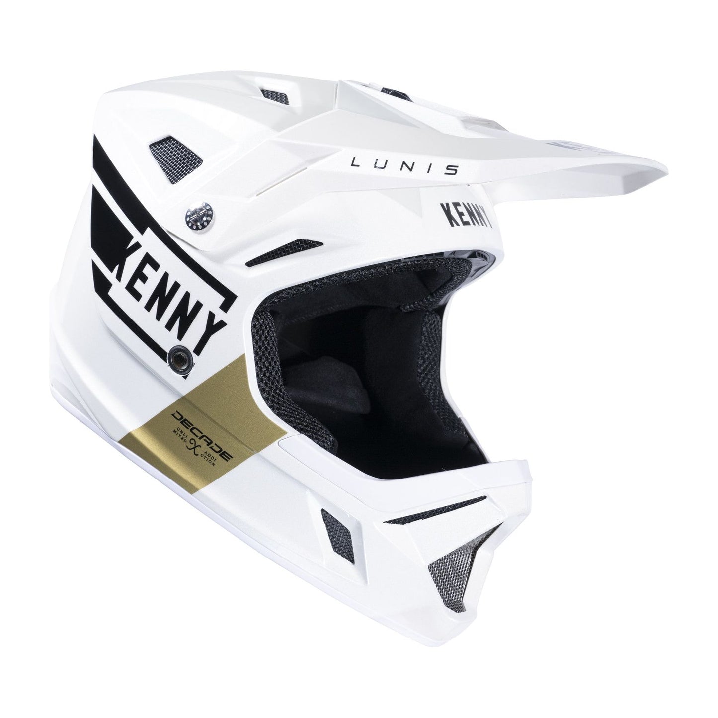 Kenny Racing Decade Full Face Helmet - M - White - Gold