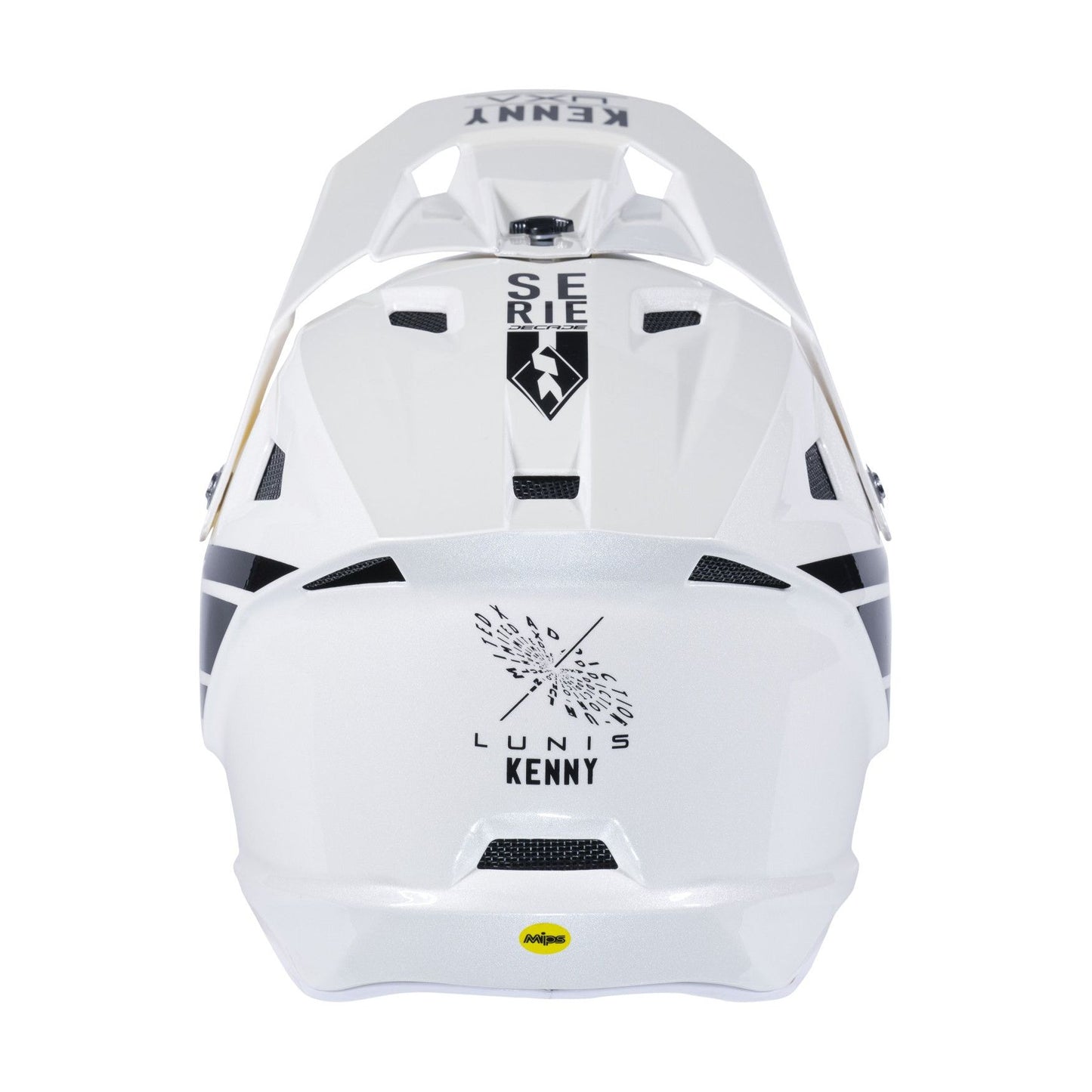 Kenny Racing Decade Full Face Helmet - M - White - Gold