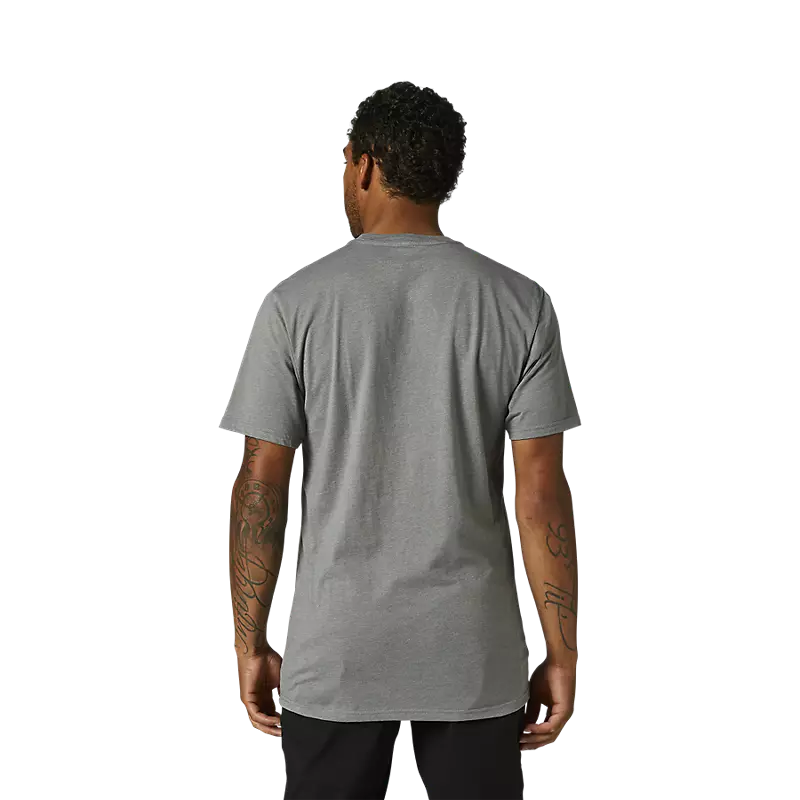 Fox Legacy Fox Head Short Sleeve Tee - L - Heather Graphite