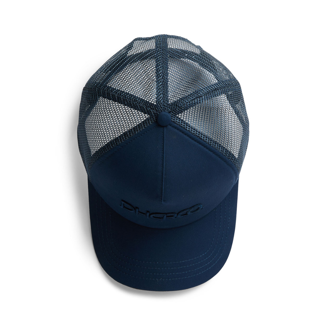DHaRCO Curved Peak Trucker Hat - One Size Fits Most - Dark Blue