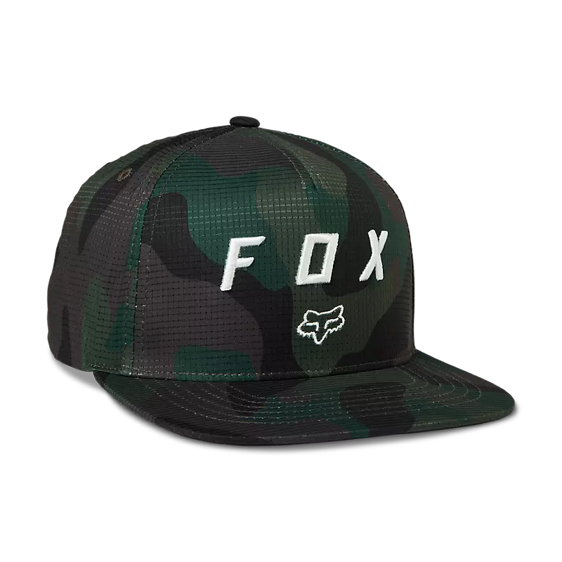 Fox Vzns Camo Tech Snapback Hat - One Size Fits Most - Green Camo