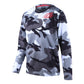 TLD Flowline Youth Long Sleeve Jersey - Youth S - Spray Camo White