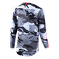 TLD Flowline Youth Long Sleeve Jersey - Youth S - Spray Camo White