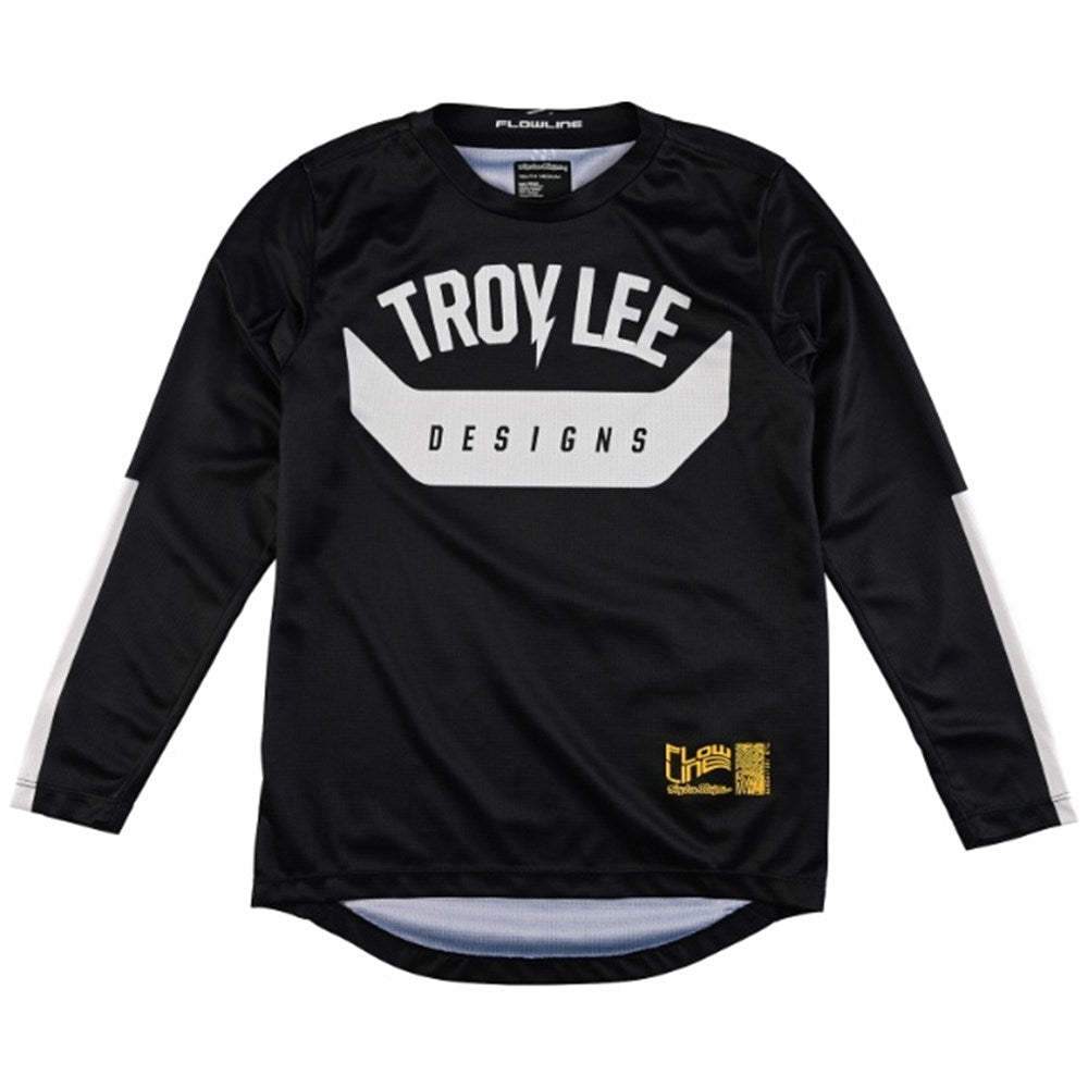 TLD Flowline Youth Long Sleeve Jersey - Youth XL - Aircore Black
