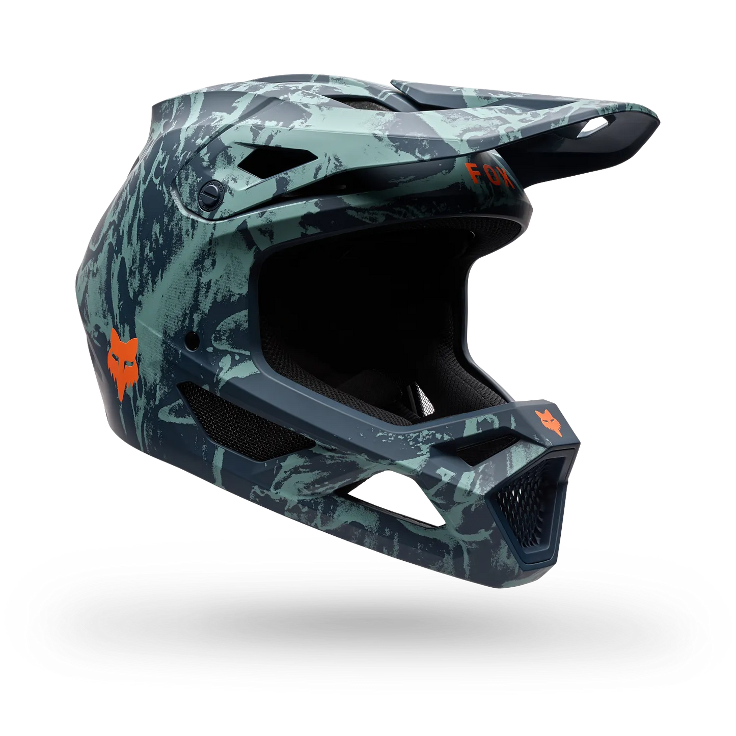 Fox Youth Rampage Helmet - L - Image Print Arc Blue