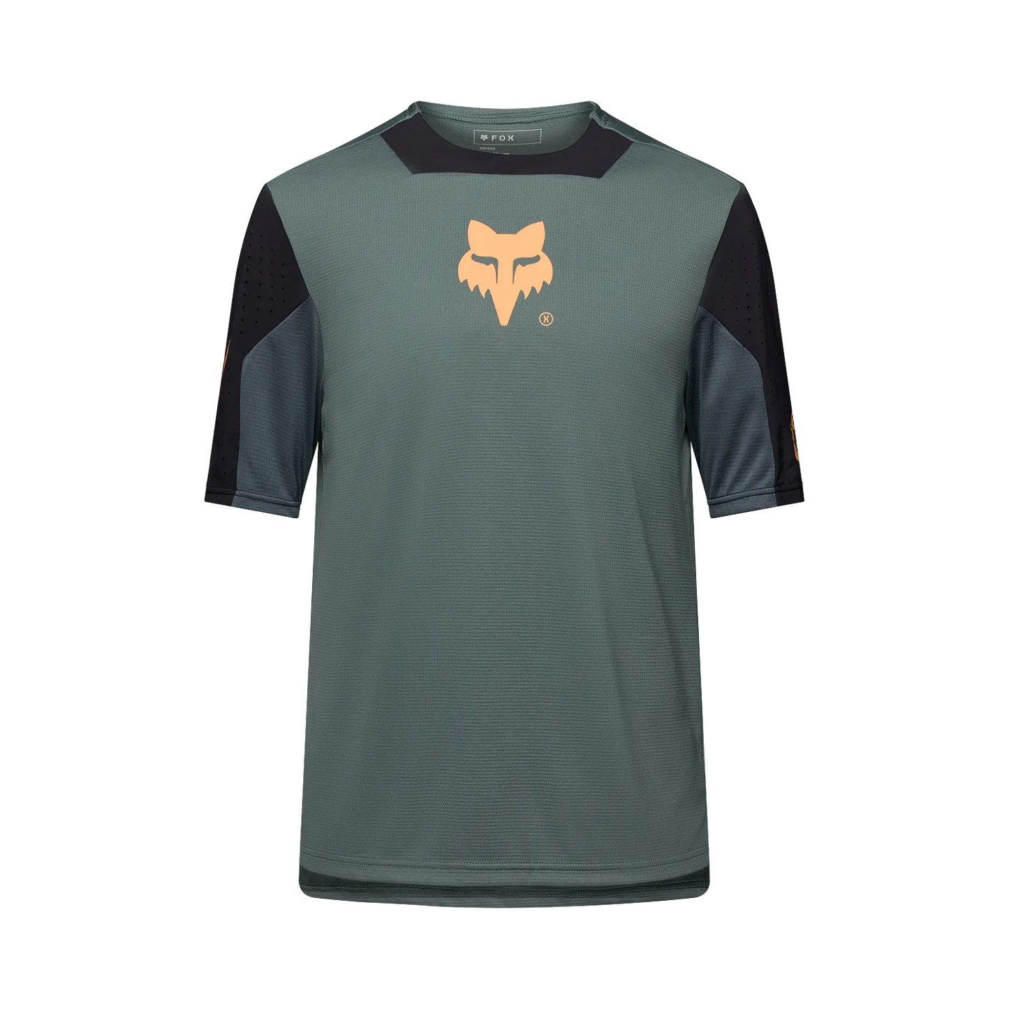 Fox Youth Defend Short Sleeve Jersey - L - Creation Sage