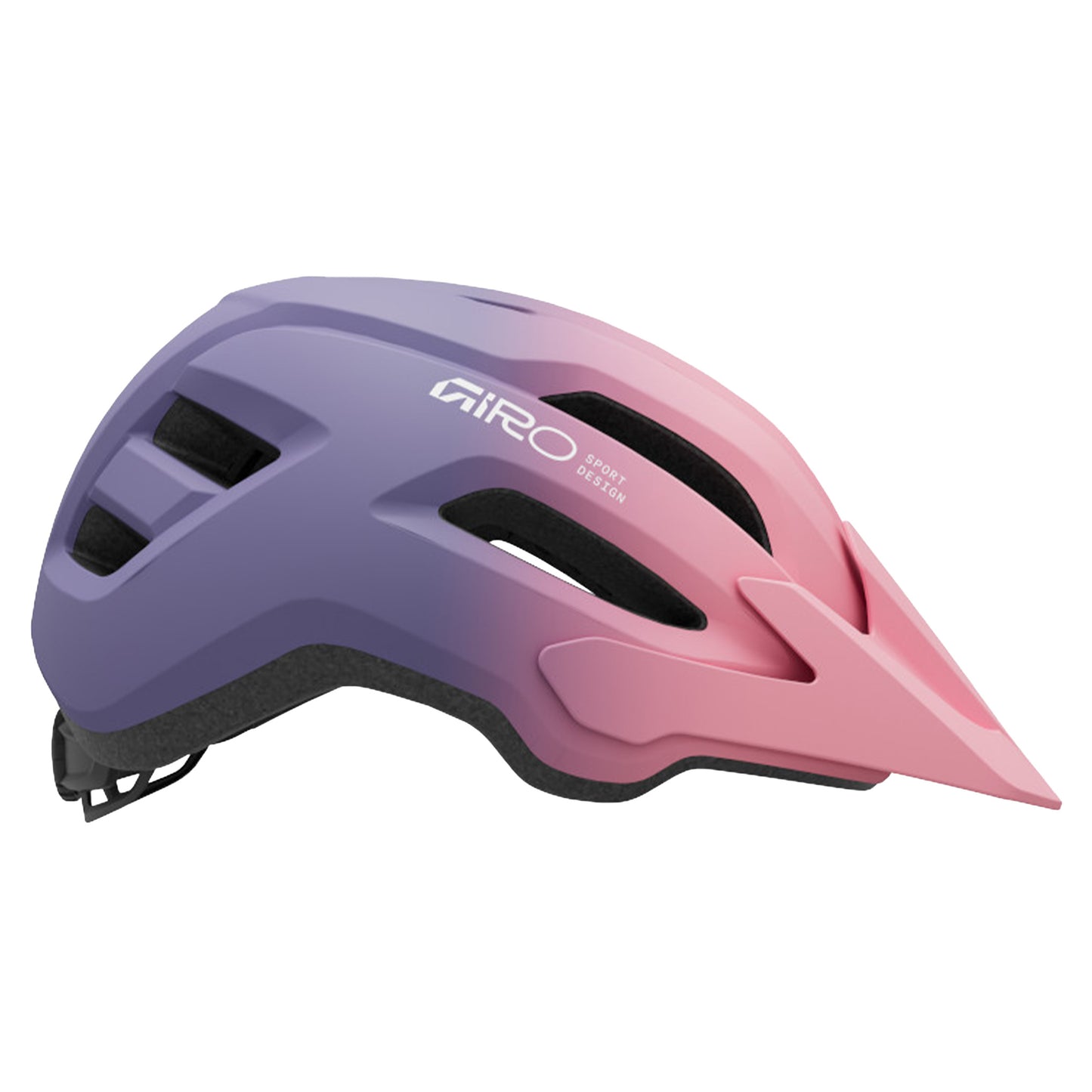 Giro Fixture Mips II Youth Helmet - One Size - Matte Light Pink Purple Fade - Purple - Open Face