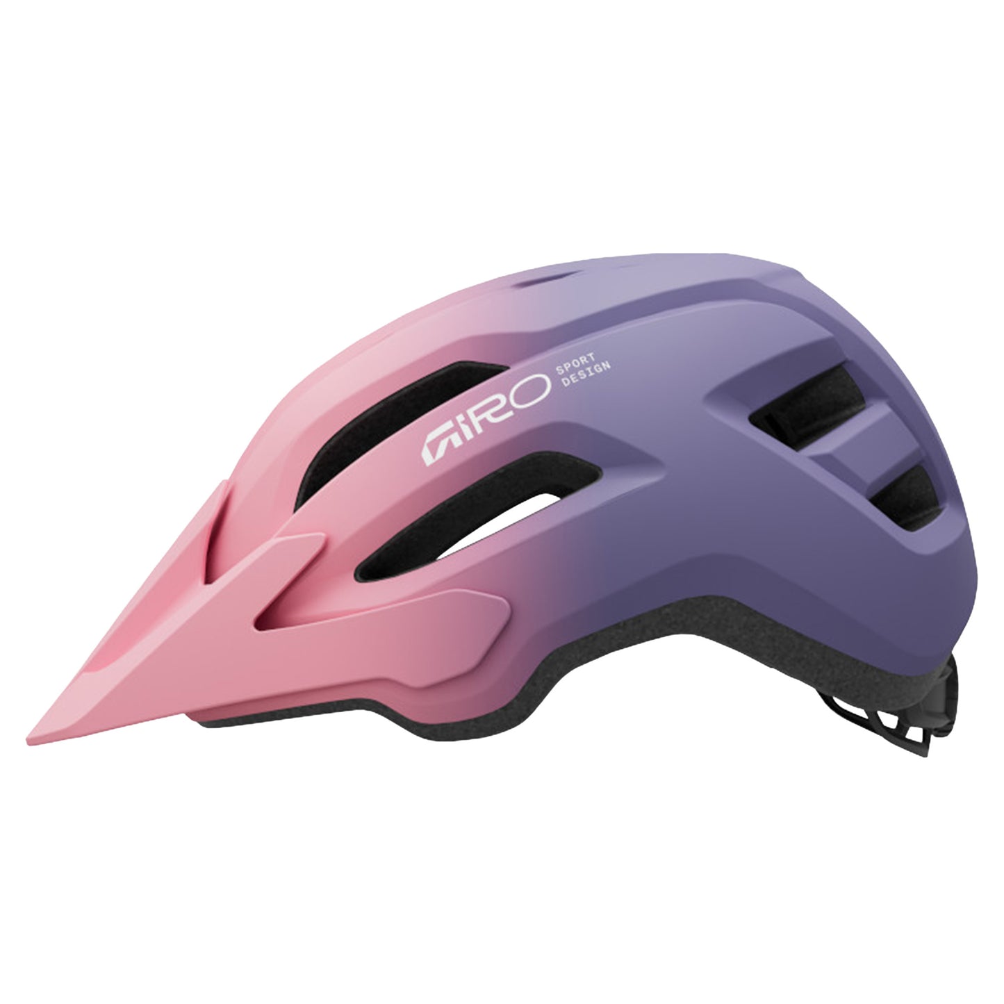 Giro Fixture Mips II Youth Helmet - One Size - Matte Light Pink Purple Fade - Purple - Open Face