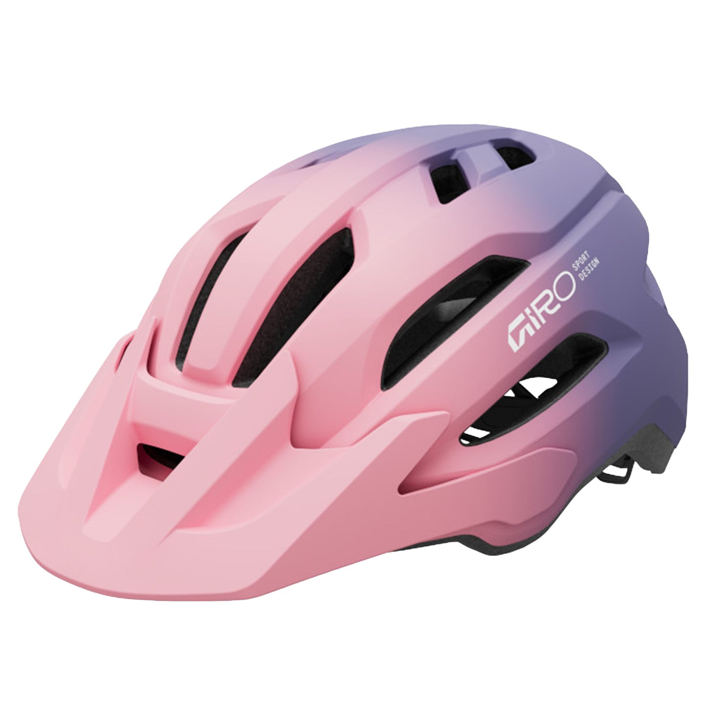 Giro Fixture Mips II Youth Helmet - One Size - Matte Light Pink Purple Fade - Purple - Open Face
