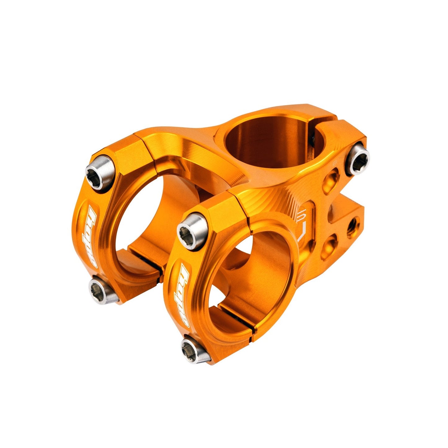 Hope Gravity 31.8mm Bar Clamp Stem - 1 1/8th Inch Steerer - 31.8mm - 35mm - 0 Degree - Orange