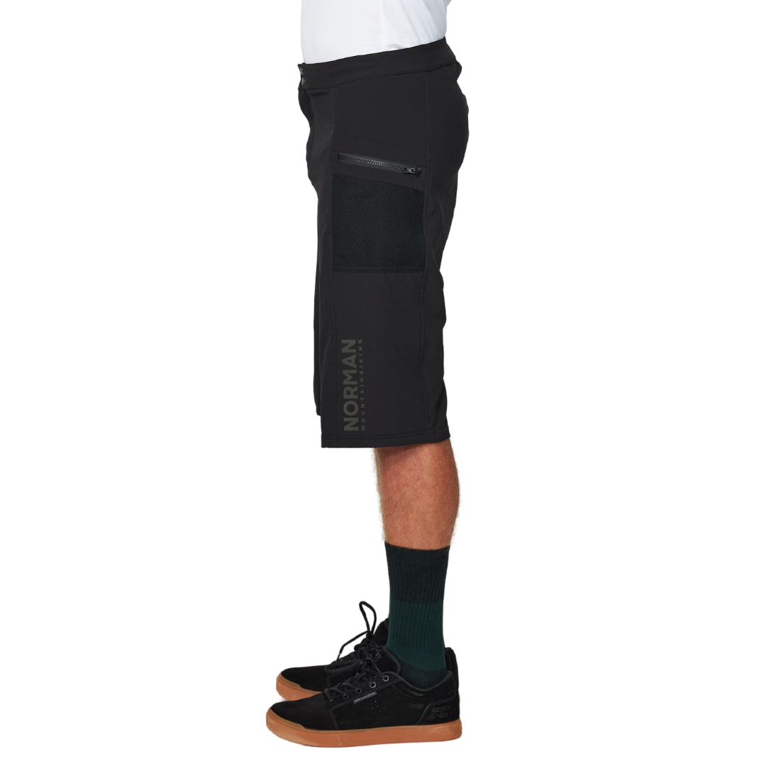 Norman MTB Men's Downhill Shorts - XS-28 - Black