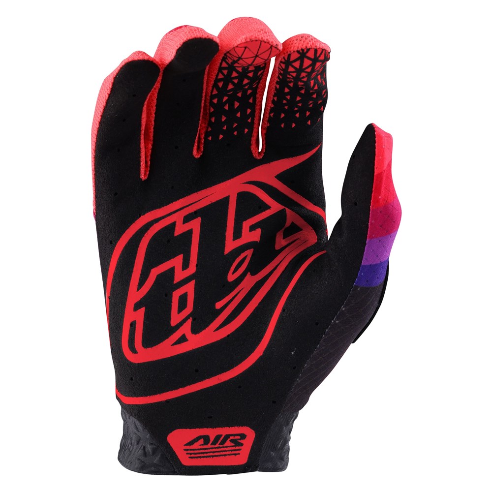 TLD Air Gloves - S - Reverb Black - Glo Red