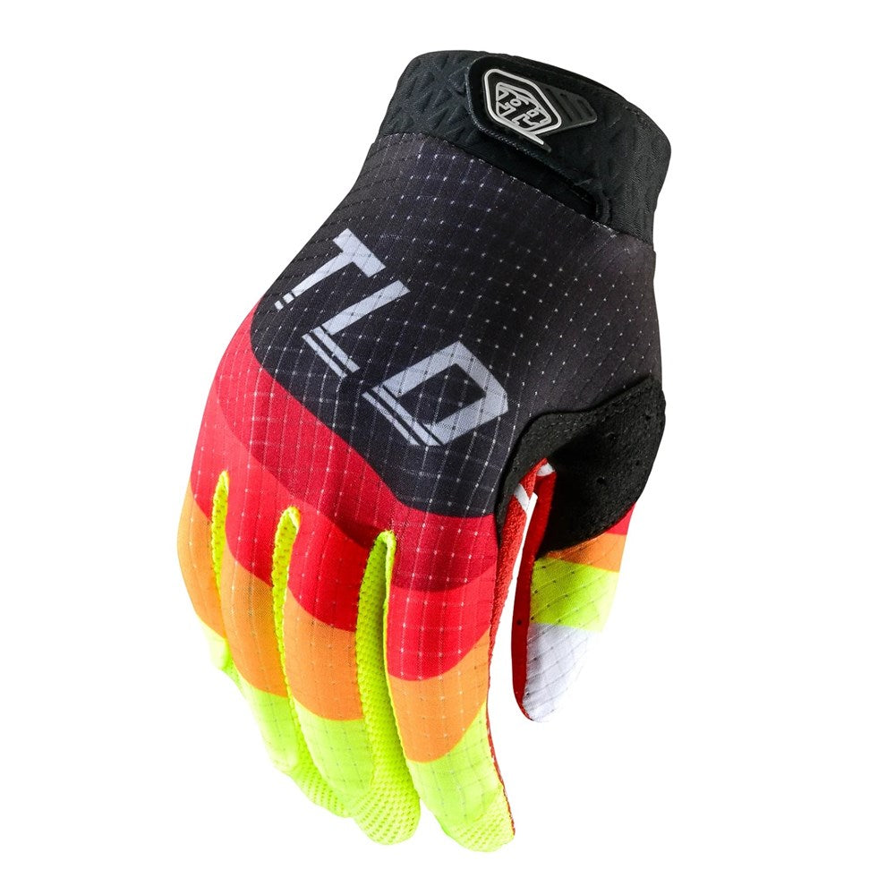 TLD Youth Air Gloves - L - Reverb Black - Yellow