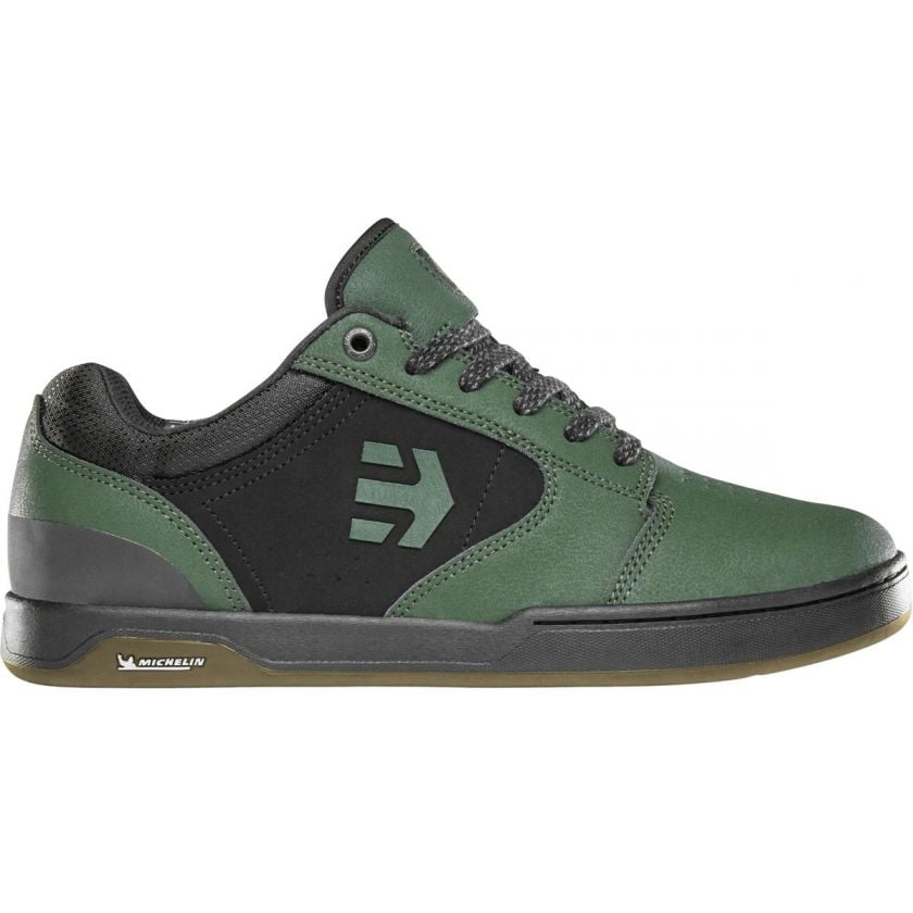 Etnies Camber Crank Flat Shoes - US 11.5 - Green - Black