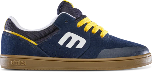 Etnies Kids Marana Flat Shoes - Kids US 10 - Navy/Gum/Yellow