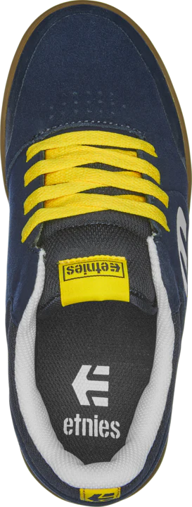 Etnies Kids Marana Flat Shoes - Kids US 10 - Navy/Gum/Yellow