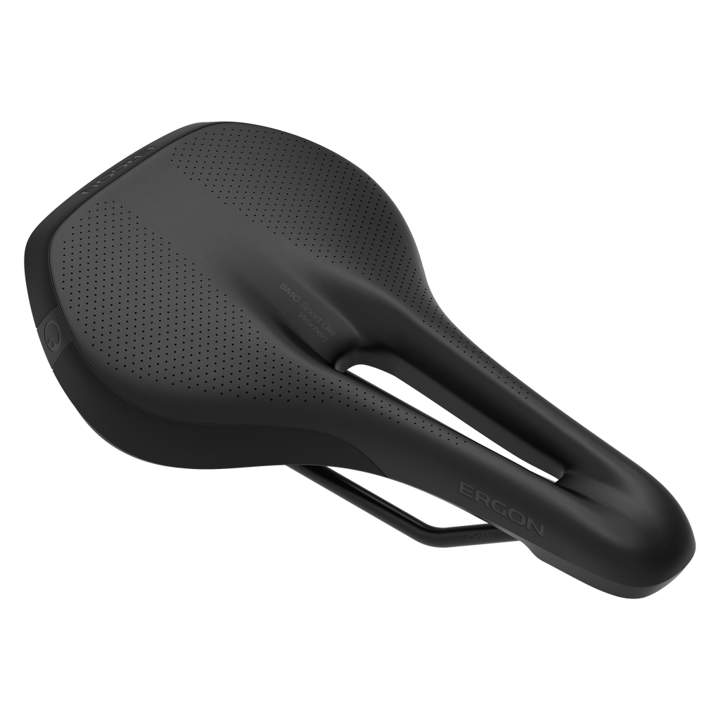 Ergon SMC Sport Gel Women MTB Saddle - Black - Cro-Mo Alloy - S-M