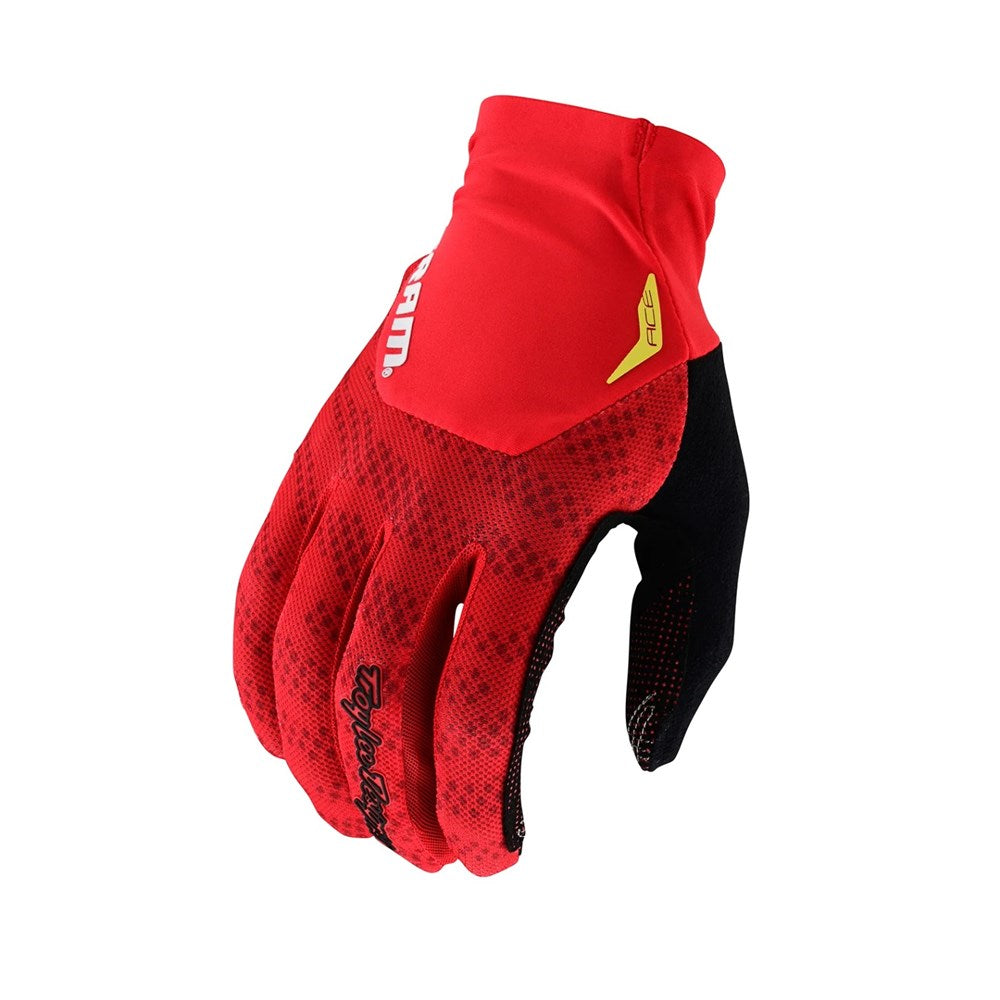 TLD Ace Gloves - S - Sram Shifted Fiery Red