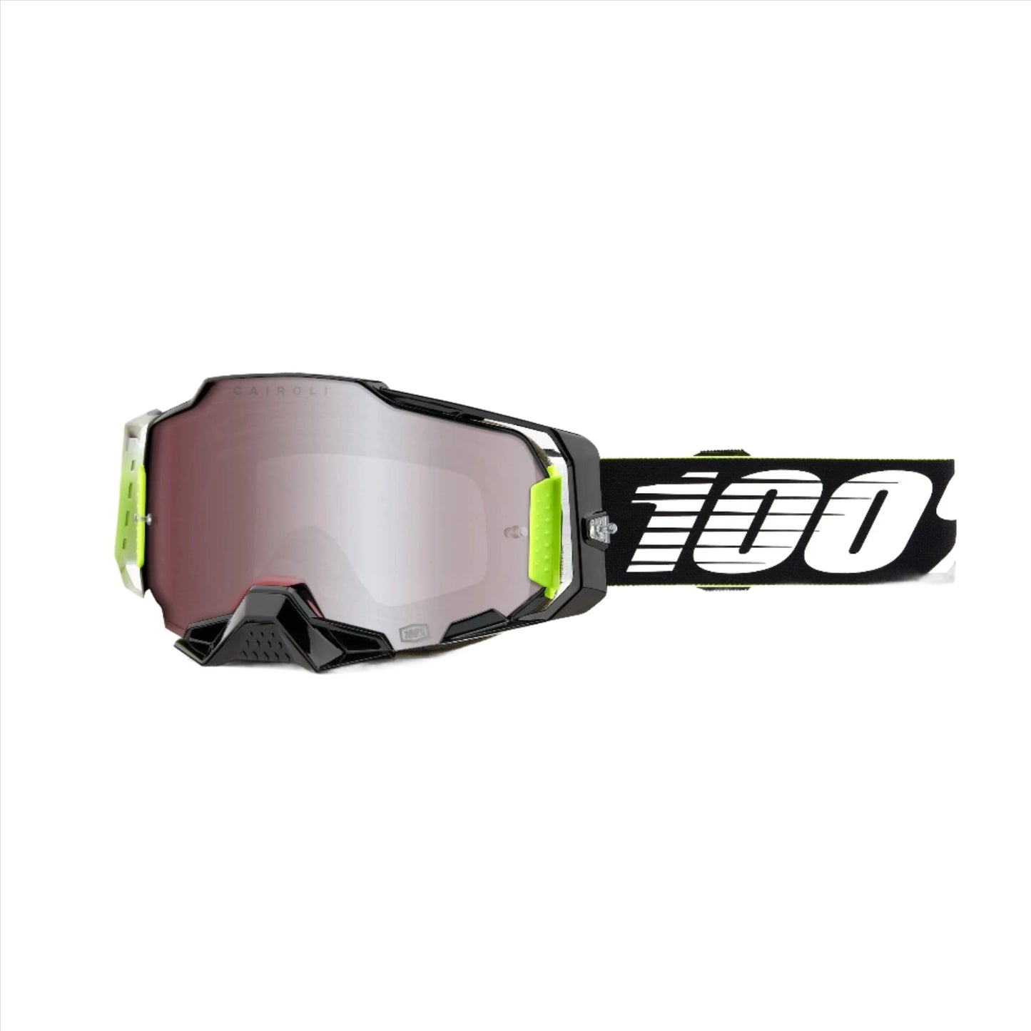 100 Percent Armega Goggles - One Size Fits Most -  RACR - HIPER Mirror Silver Lens