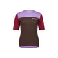 Mons Royale Women's Redwood Enduro VT Short Sleeve Jersey - Women's L - Cedar - Cherry - Lupin