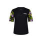 Mons Royale Women's Redwood Enduro VT Short Sleeve Jersey - Women's L - Alpine Bloom - Black