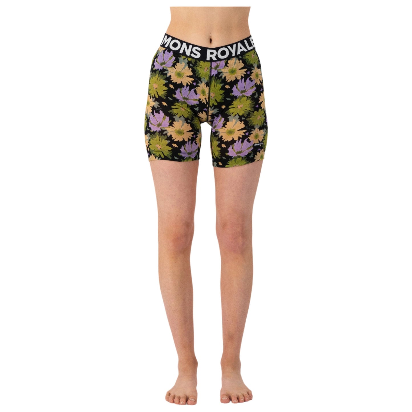 Mons Royale Women's Low Pro Merino Aircon MTB Short Liner - Women's L - Alpine Bloom