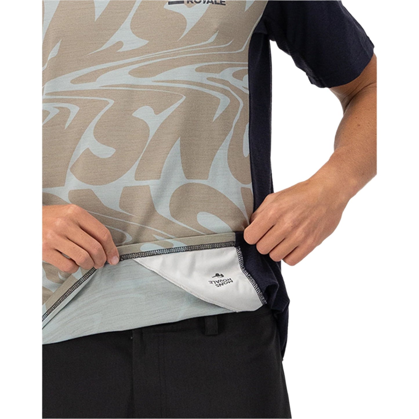 Mons Royale Redwood Enduro VT Short Sleeve Men's Jersey - M - Signal Lost - 9 Iron