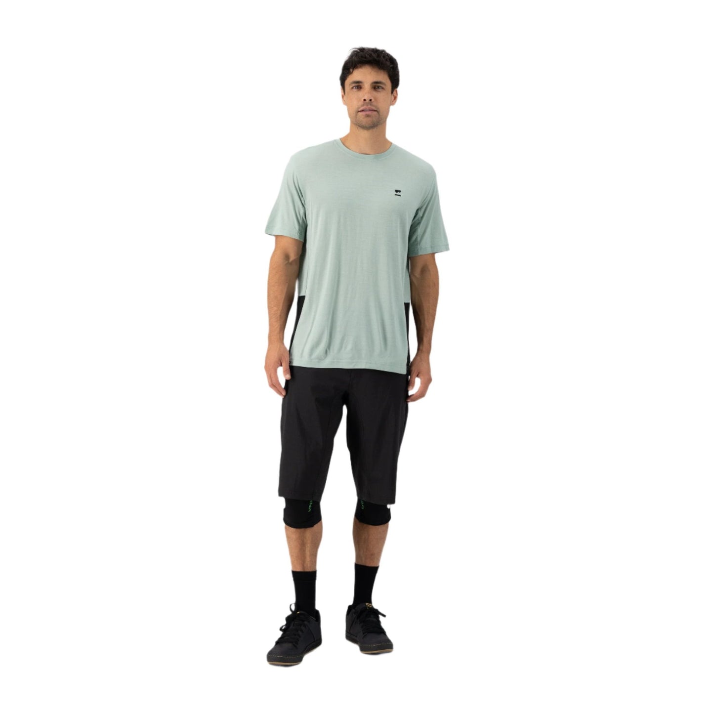 Mons Royale Tarn Merino Shift Men's T-Shirt - L - Glacier - Black