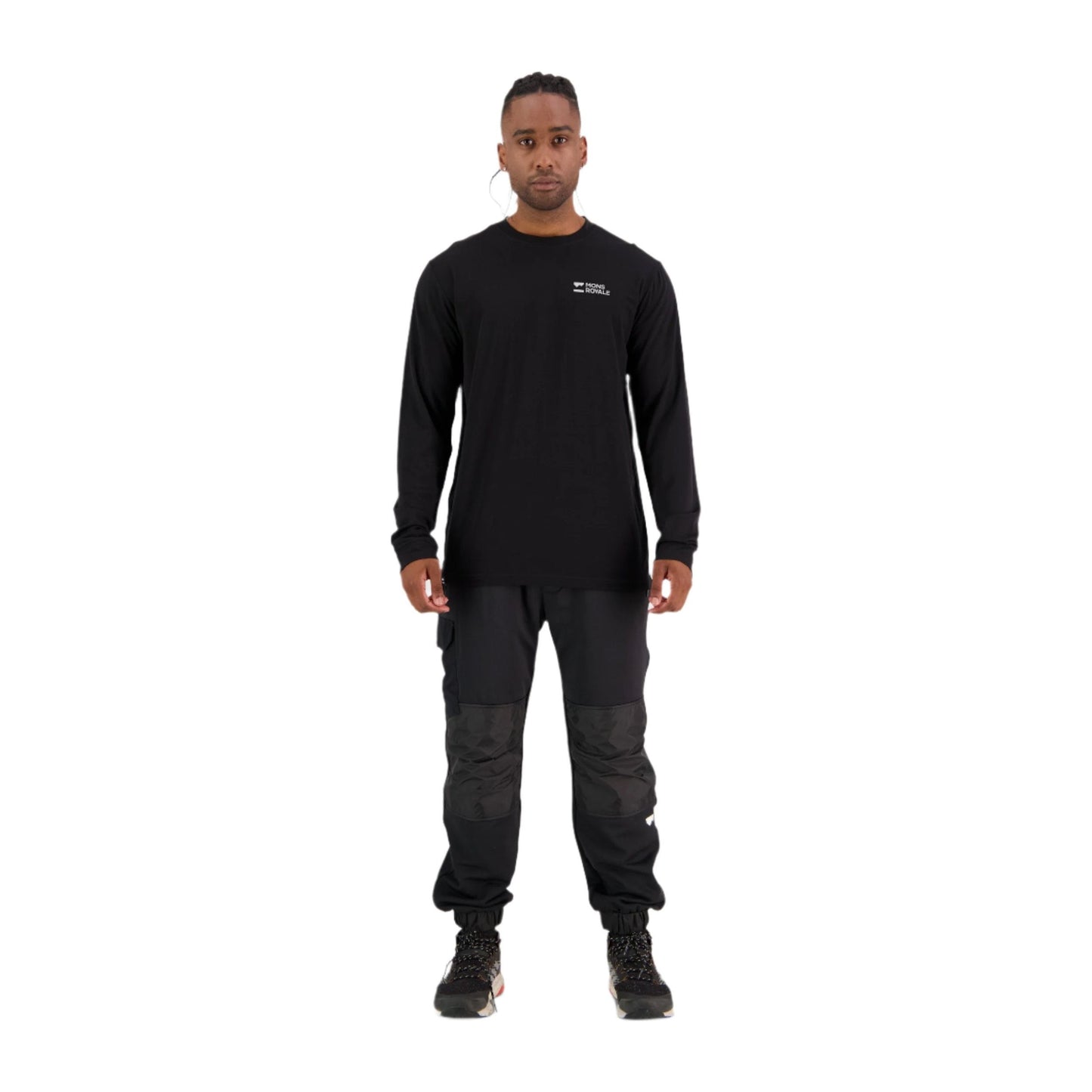 Mons Royale Icon Long Sleeve Men's T-Shirt - L - Black