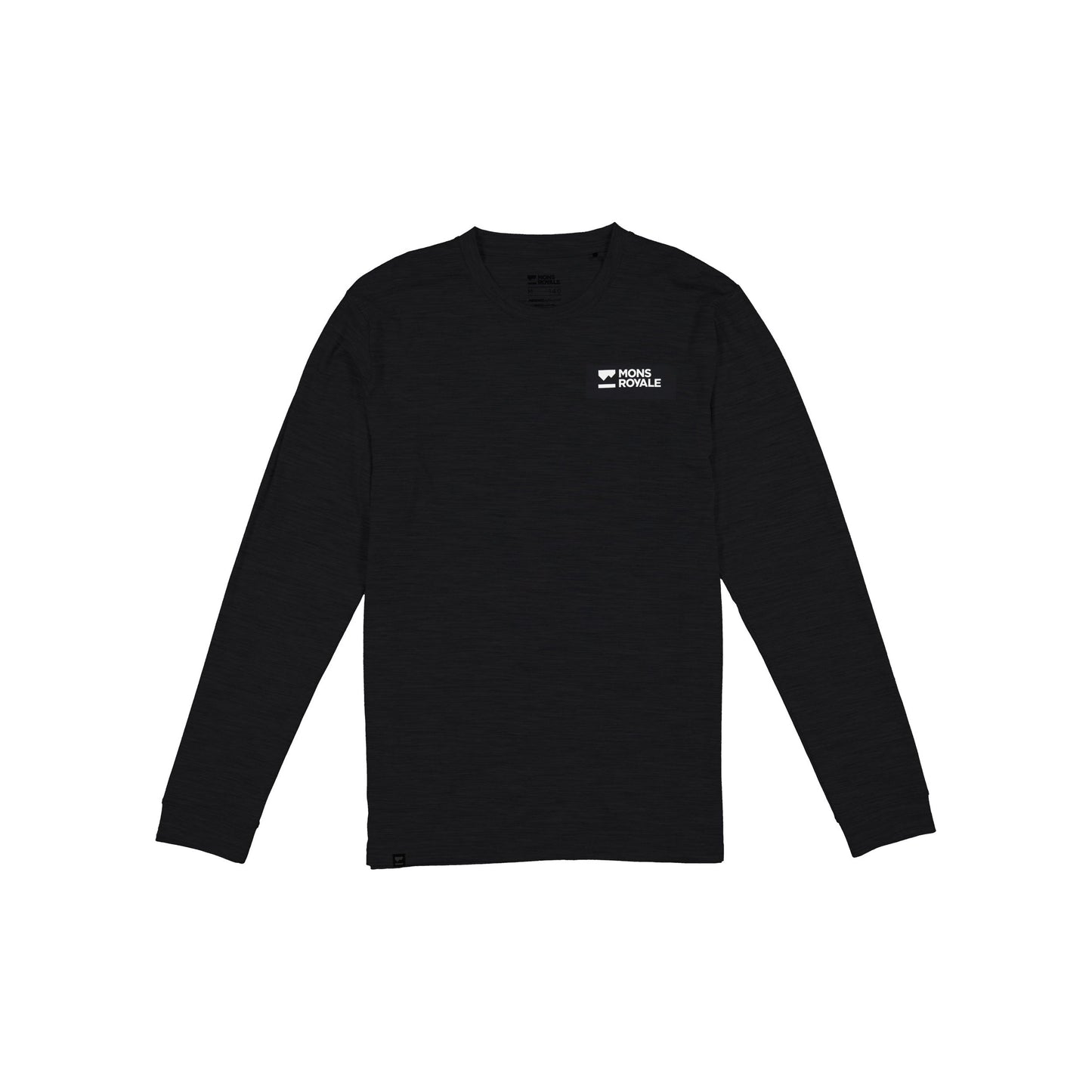 Mons Royale Icon Long Sleeve Men's T-Shirt - L - Black