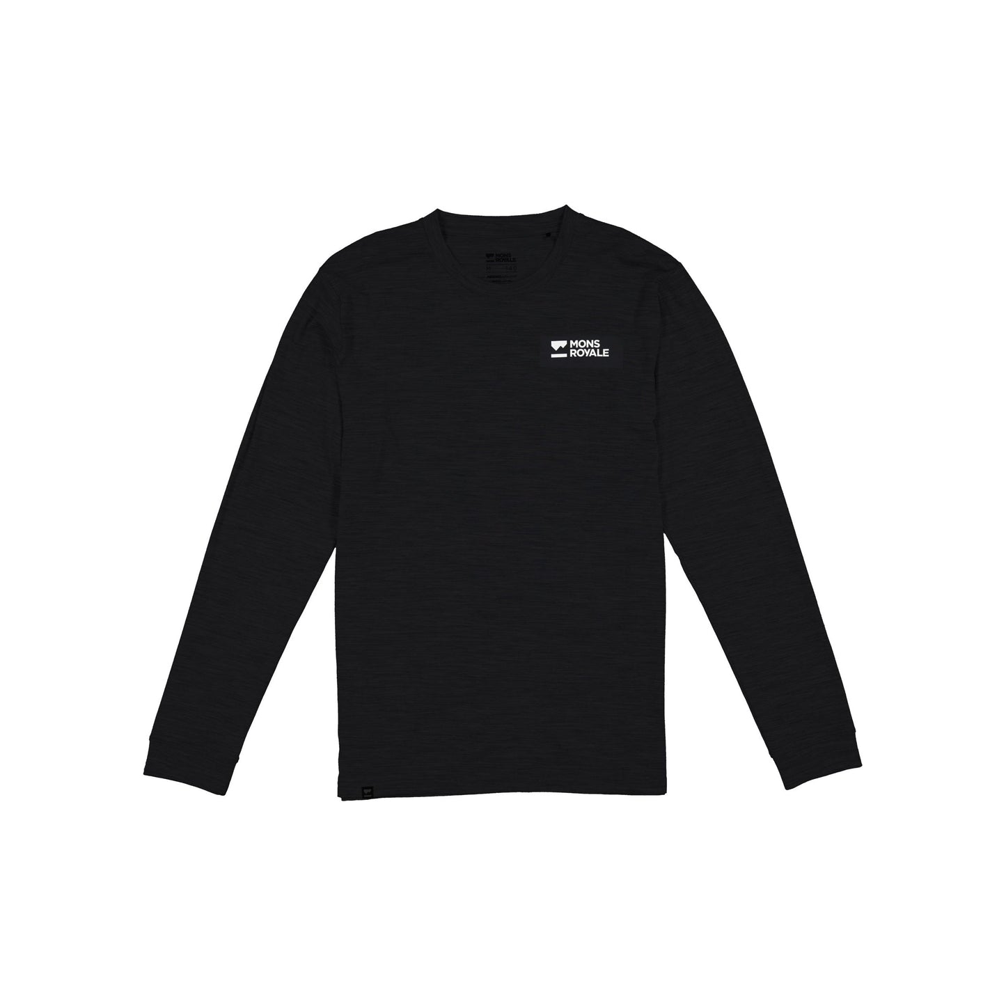 Mons Royale Icon Long Sleeve Men's T-Shirt - XL - Black