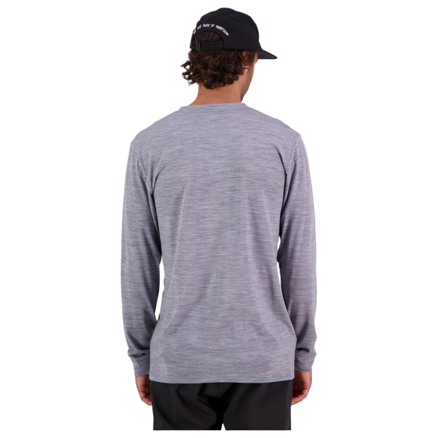Mons Royale Icon Long Sleeve Men's T-Shirt - M - Grey Heather